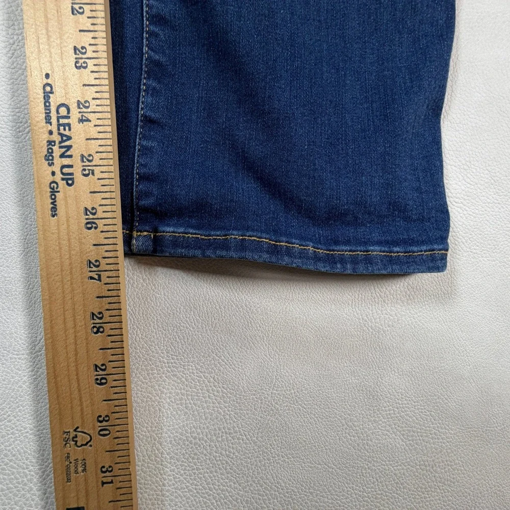 Frame Le Sleek Straight Jeans Womens 34 Malta Dark Wash High Rise MSRP $278
